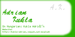 adrian kukla business card